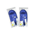 Sleep Mask Vacation Kit In Blue With Lip Balm